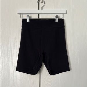 Black High-Waisted Biker Shorts- NEW